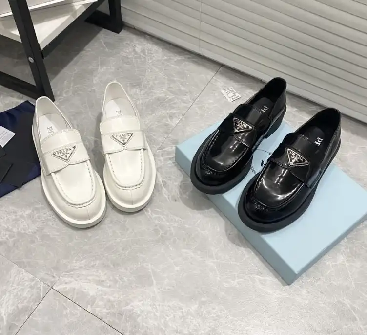 hype Prada Leather Shoes