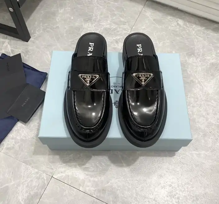 hype Prada Leather Shoes