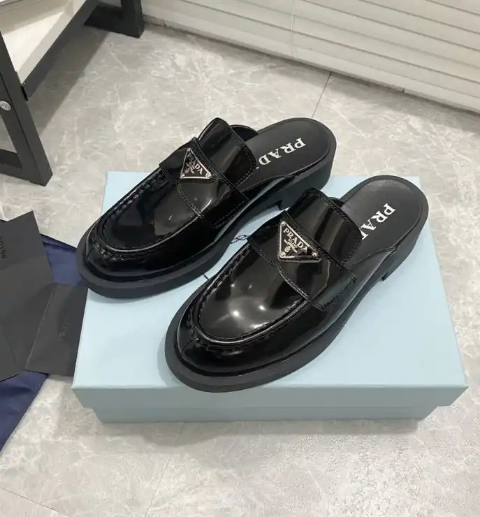 hype Prada Leather Shoes