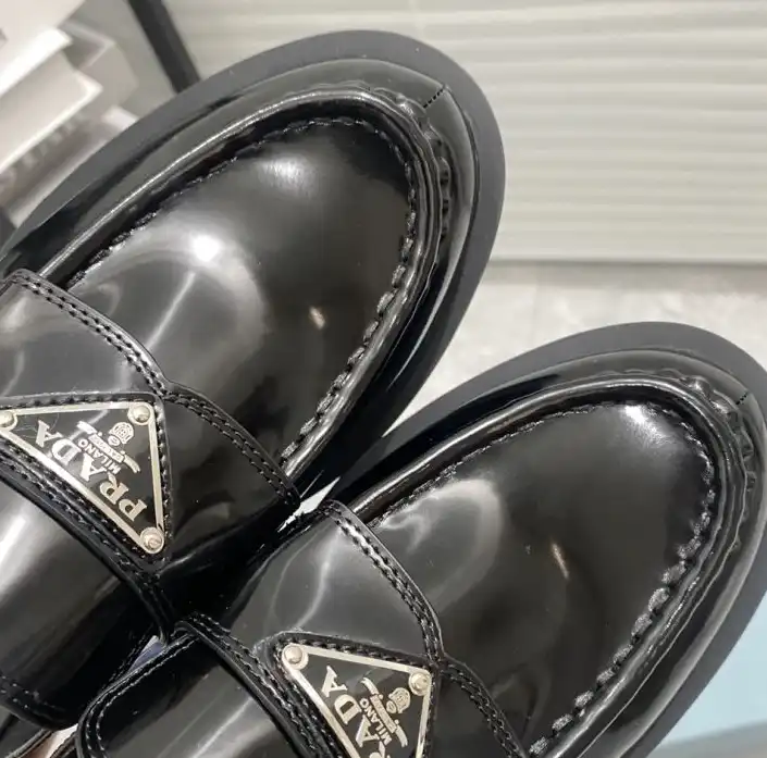 hype Prada Leather Shoes