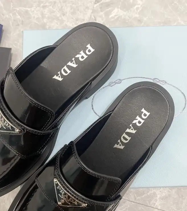 hype Prada Leather Shoes