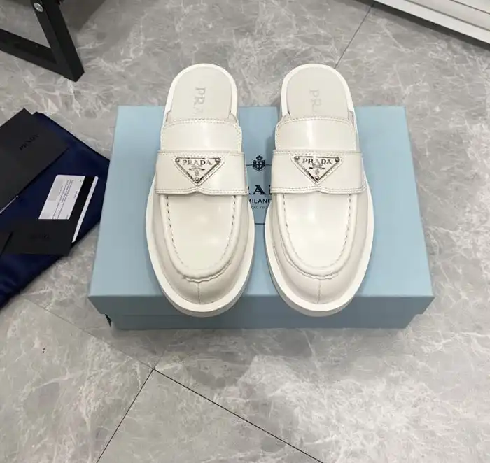 hype Prada Leather Shoes