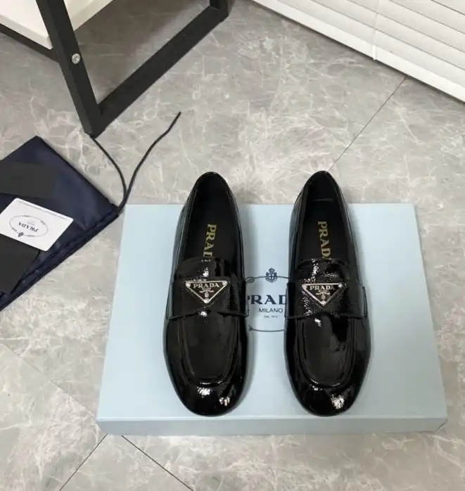 hype Prada Leather Shoes