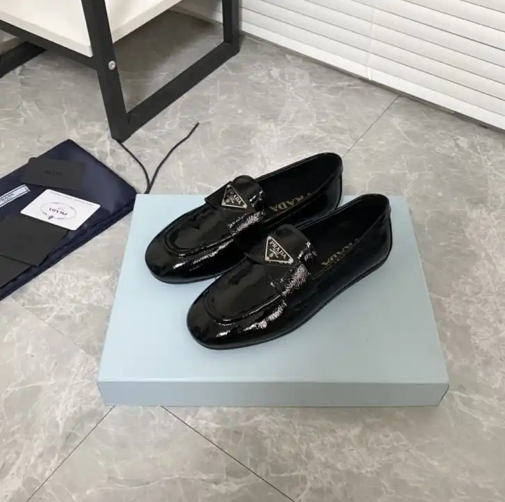 hype Prada Leather Shoes