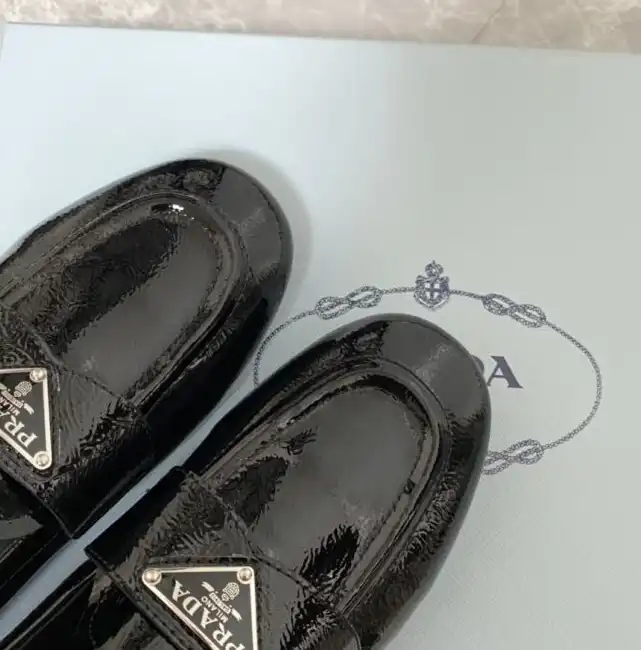 hype Prada Leather Shoes