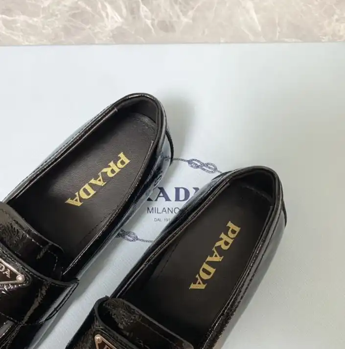 hype Prada Leather Shoes