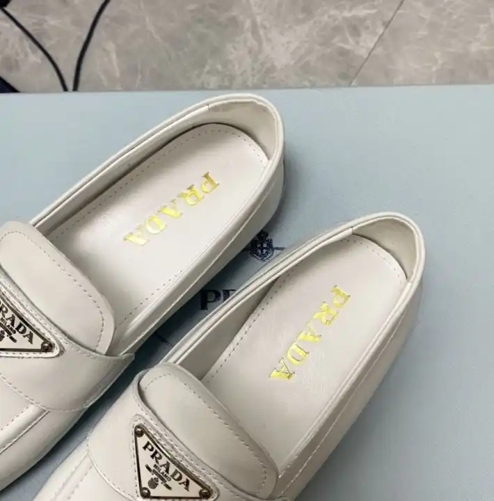 hype Prada Leather Shoes