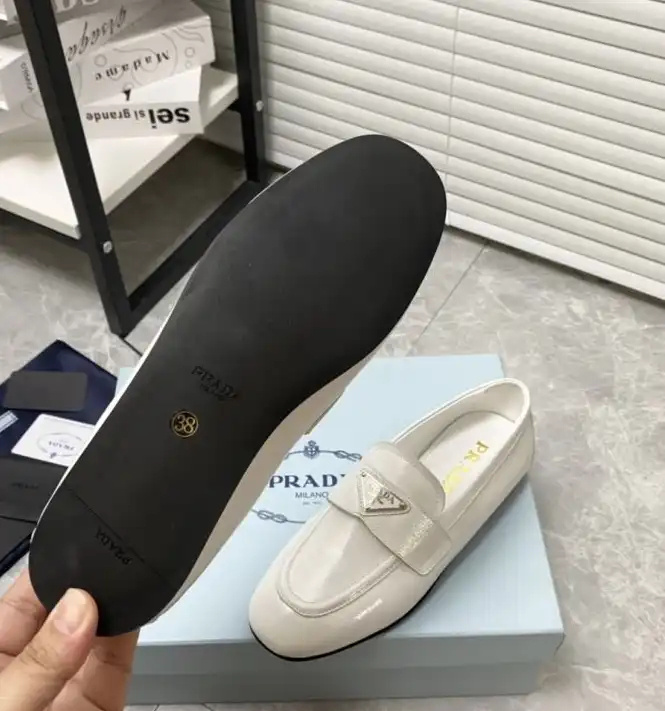 hype Prada Leather Shoes