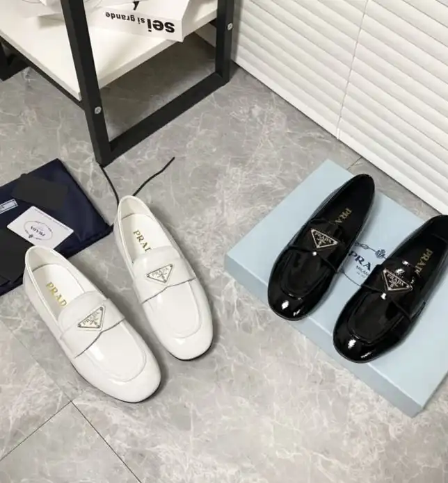 hype Prada Leather Shoes