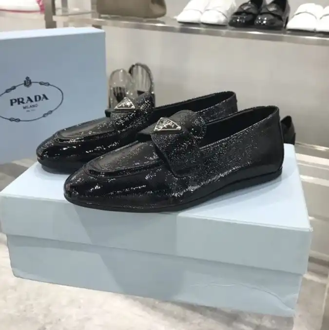 hype Prada Leather Shoes