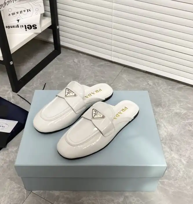 hype Prada Leather Shoes