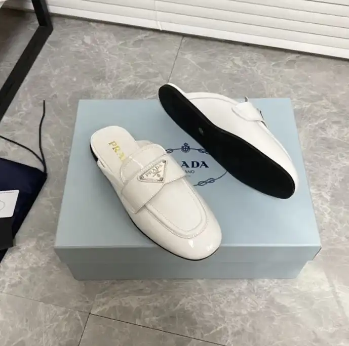 hype Prada Leather Shoes