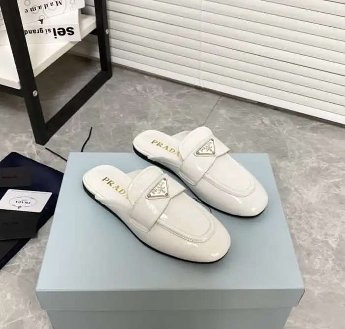 hype Prada Leather Shoes