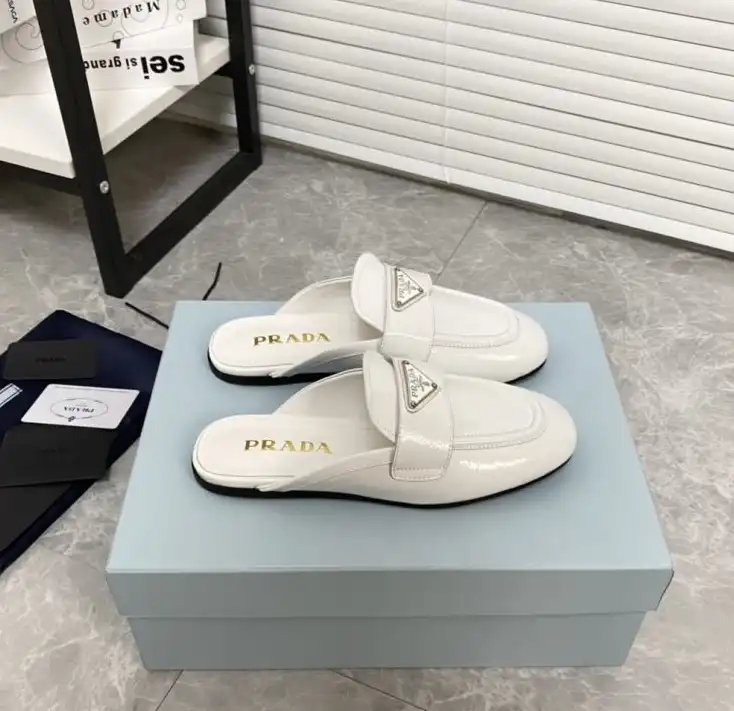 hype Prada Leather Shoes