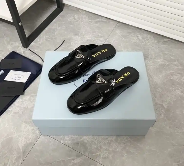 hype Prada Leather Shoes