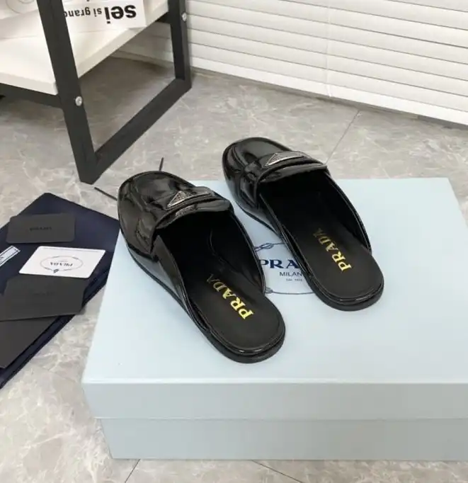 hype Prada Leather Shoes