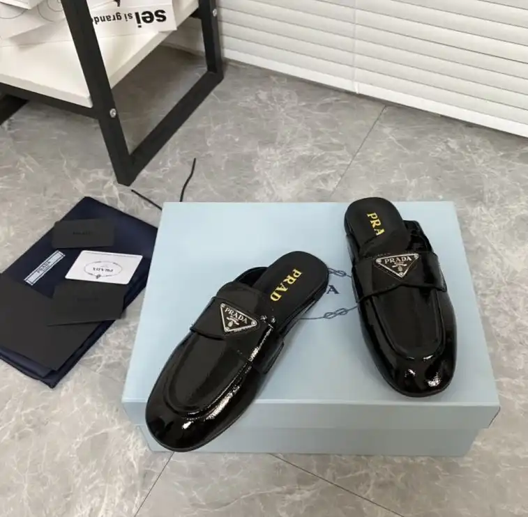 hype Prada Leather Shoes