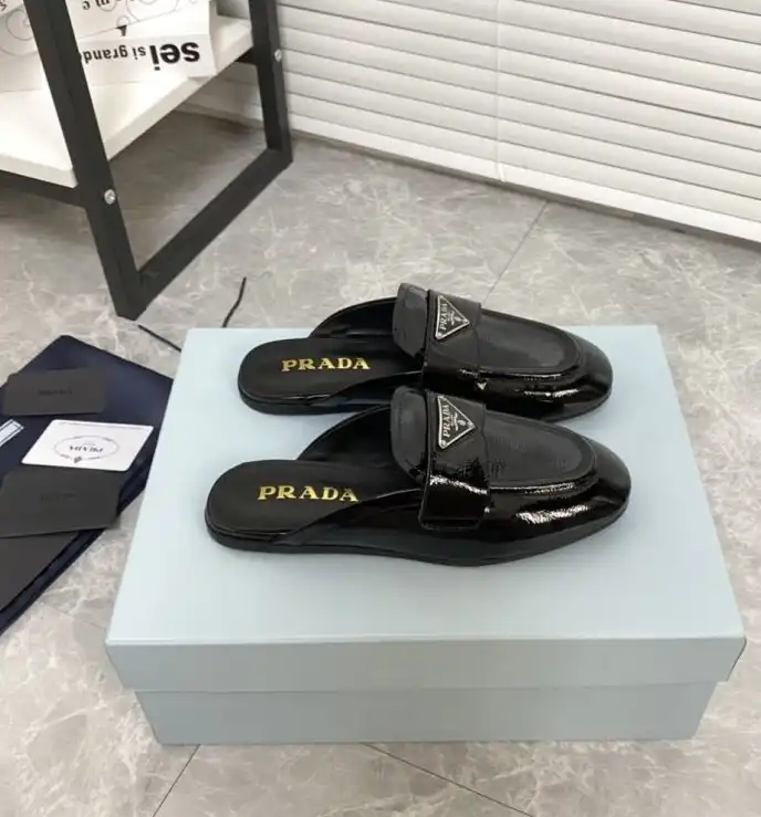 hype Prada Leather Shoes