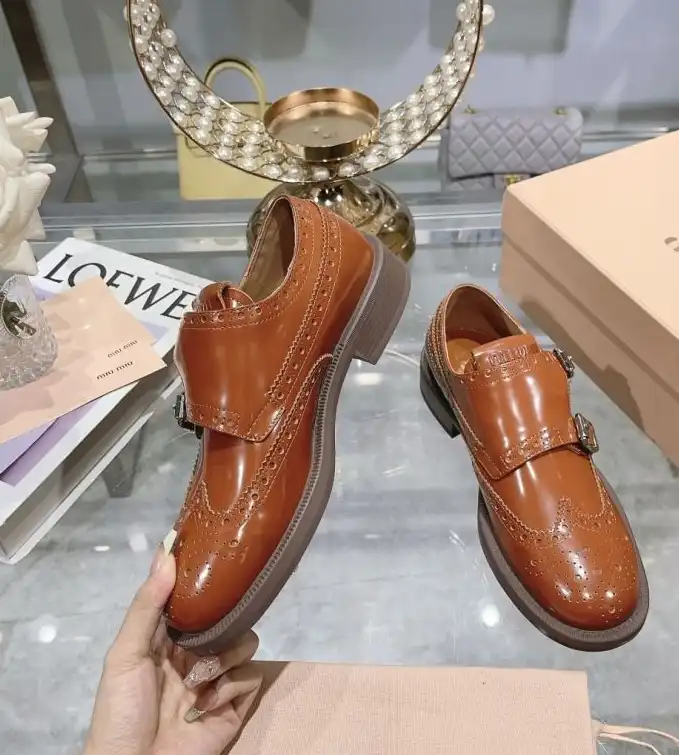 hype Miu Miu Leather Shoes