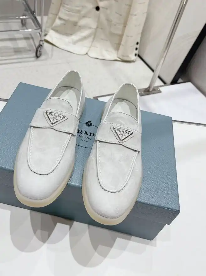 hype Prada Leather Shoes