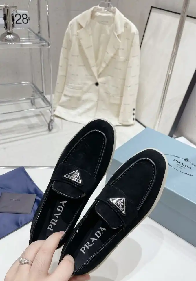 hype Prada Leather Shoes