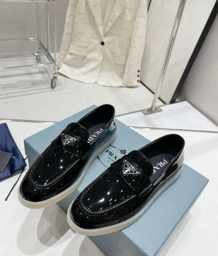 hype Prada Leather Shoes