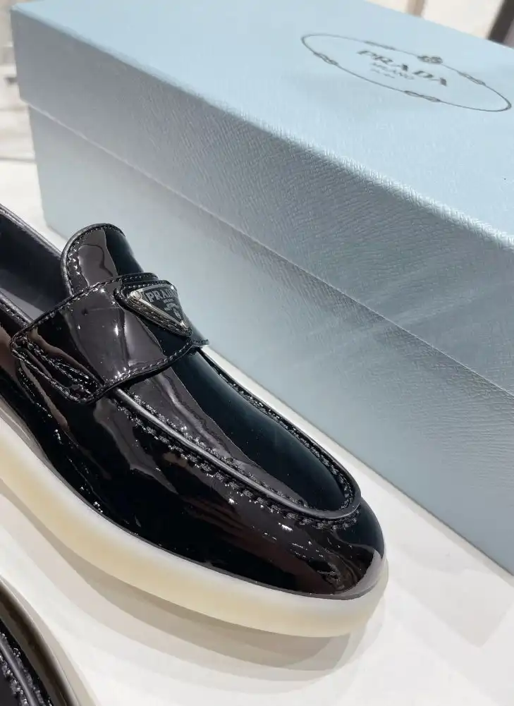 hype Prada Leather Shoes