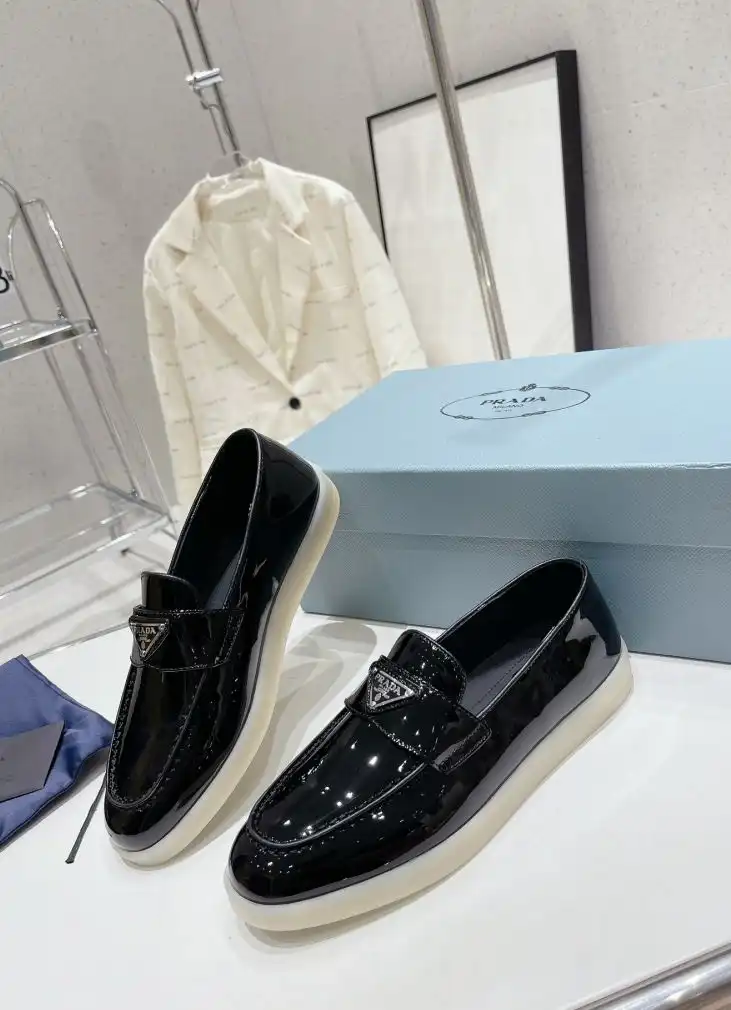 hype Prada Leather Shoes