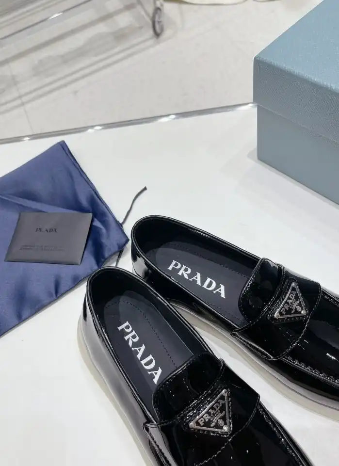 hype Prada Leather Shoes