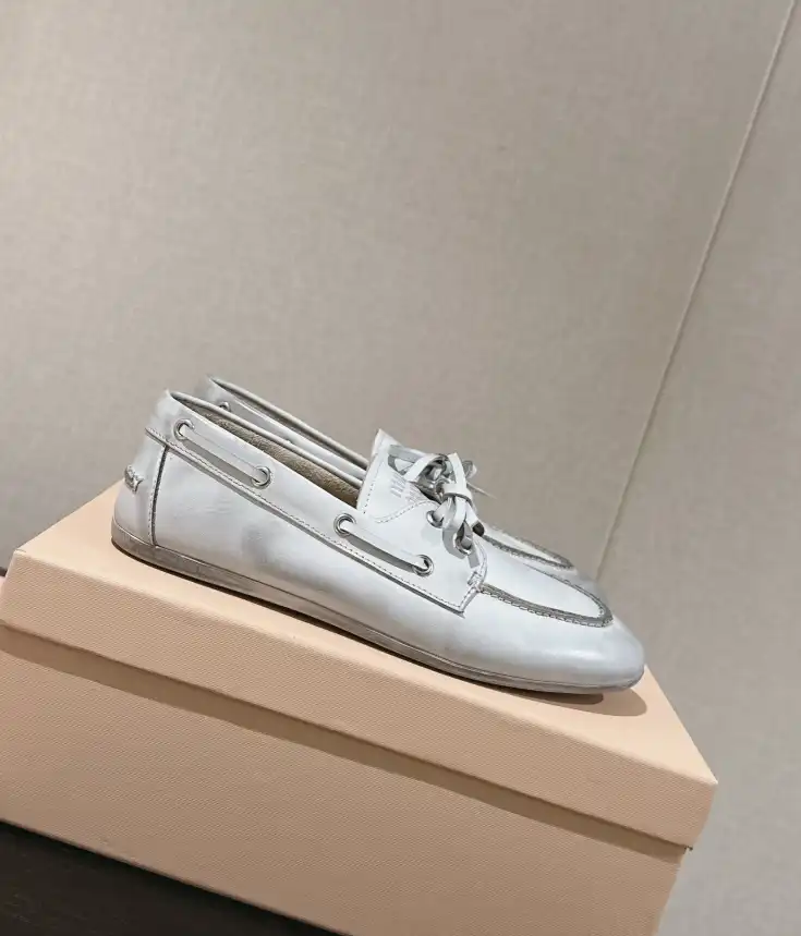 hype Miu Miu Leather Shoes