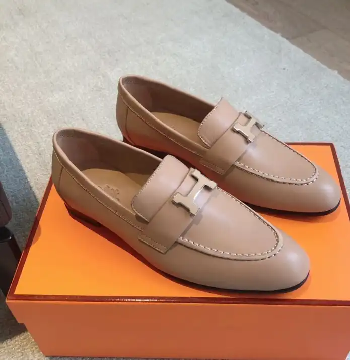 hype Hermes Leather Shoes