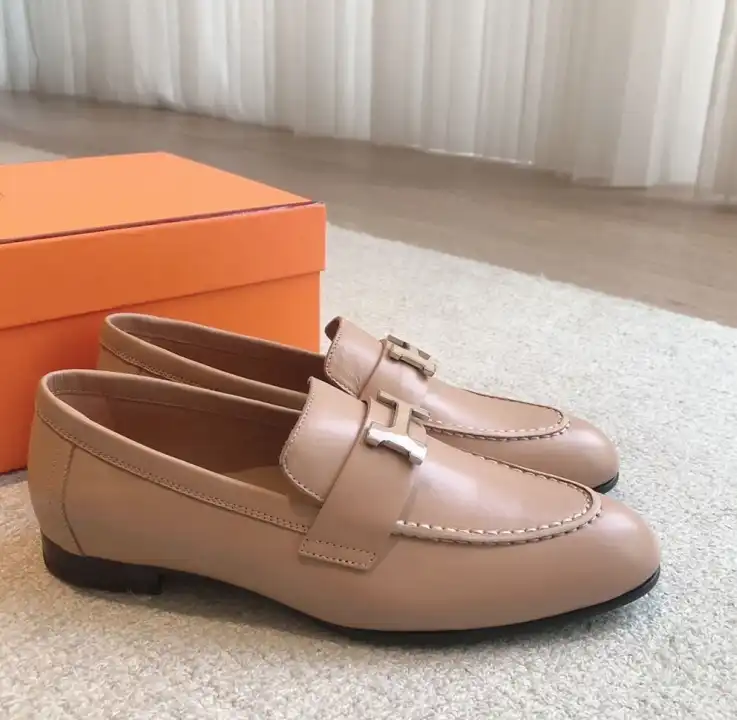 hype Hermes Leather Shoes