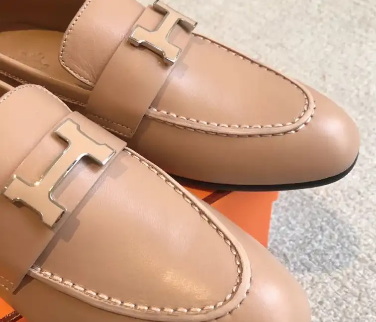 hype Hermes Leather Shoes