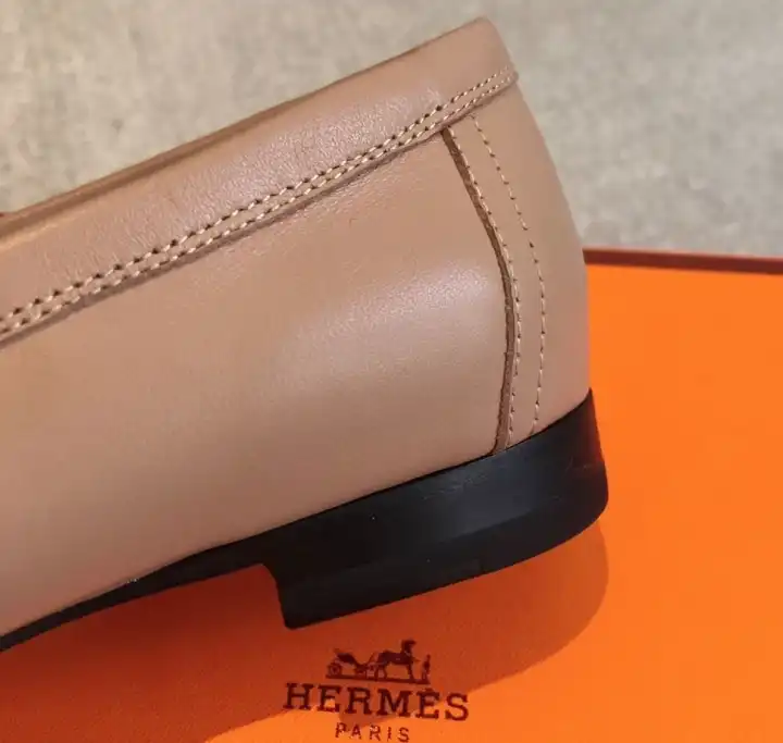 hype Hermes Leather Shoes