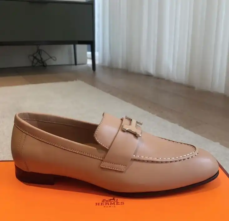 hype Hermes Leather Shoes