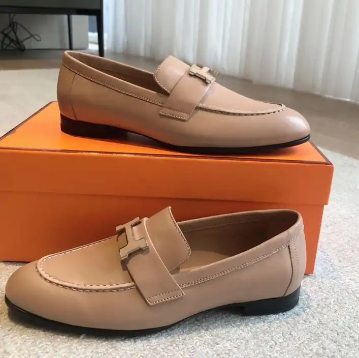 hype Hermes Leather Shoes