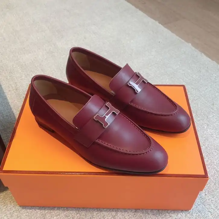 hype Hermes Leather Shoes