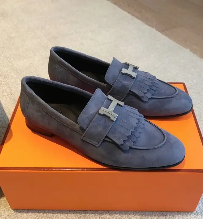 hype Hermes Leather Shoes