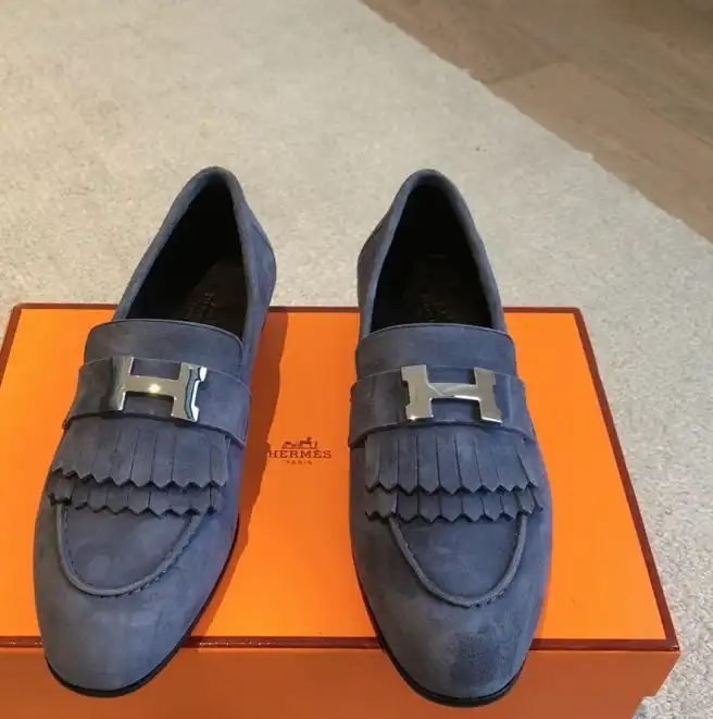 hype Hermes Leather Shoes