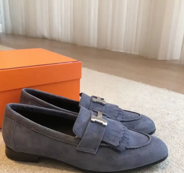 hype Hermes Leather Shoes