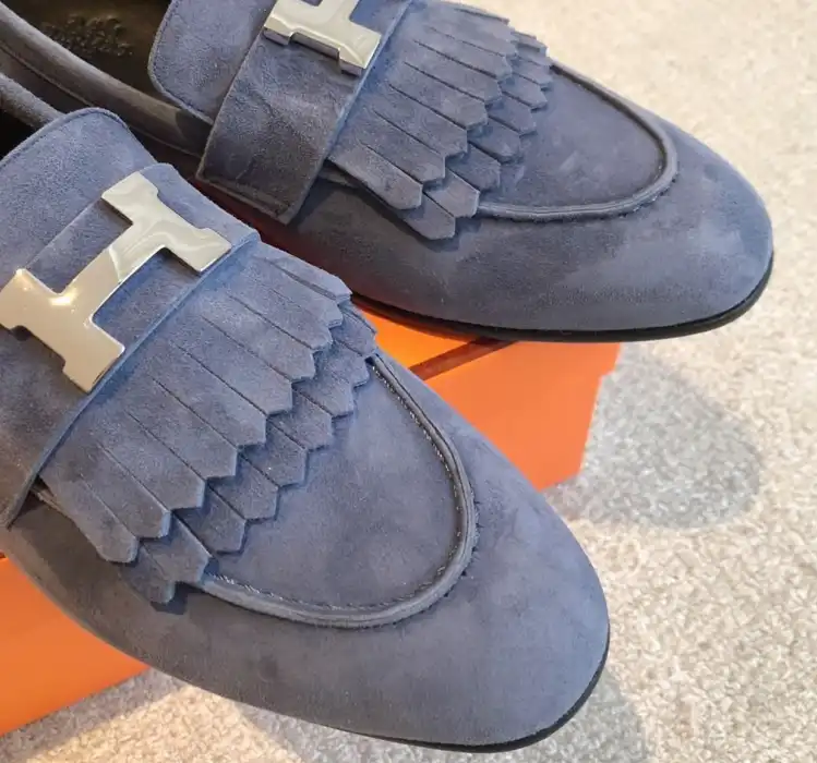 hype Hermes Leather Shoes