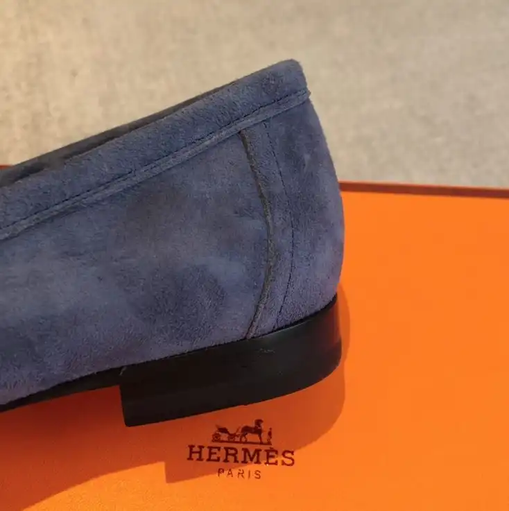 hype Hermes Leather Shoes