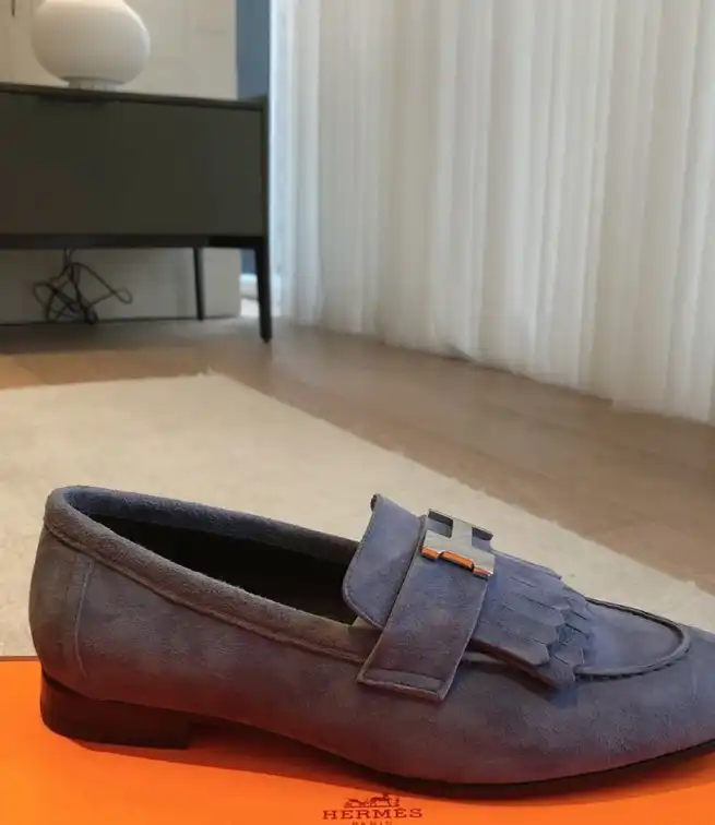 hype Hermes Leather Shoes