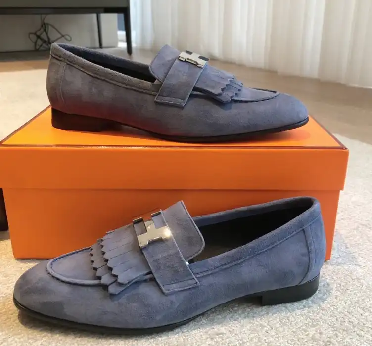 hype Hermes Leather Shoes