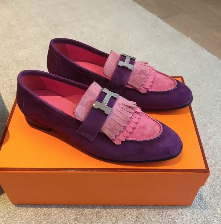 hype Hermes Leather Shoes