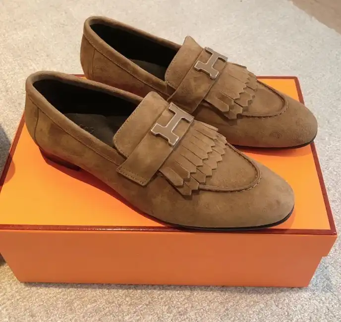 hype Hermes Leather Shoes