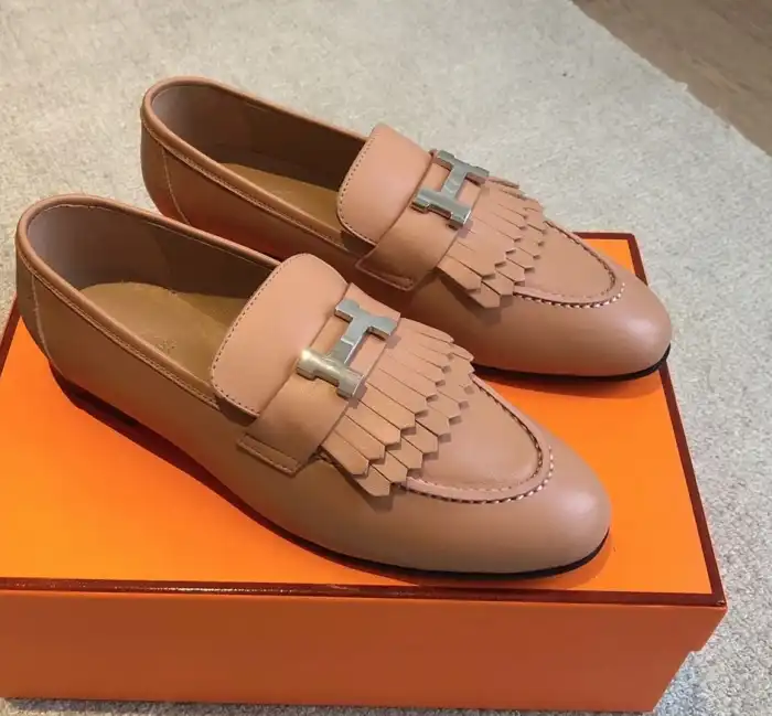 hype Hermes Leather Shoes