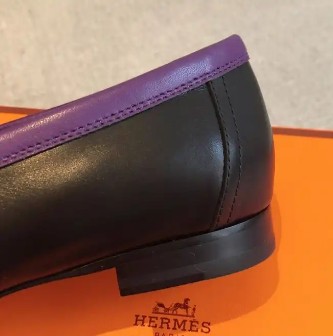 hype Hermes Leather Shoes