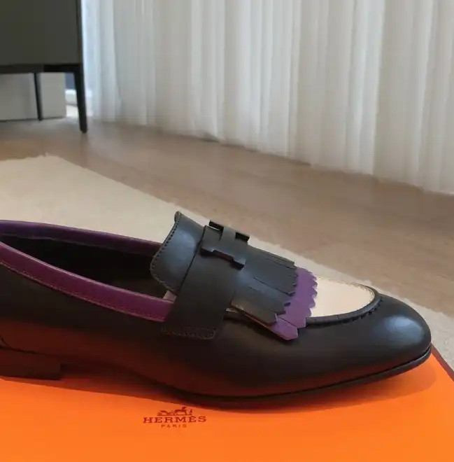 hype Hermes Leather Shoes