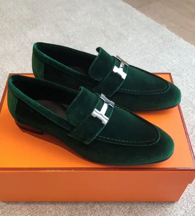 hype Hermes Leather Shoes